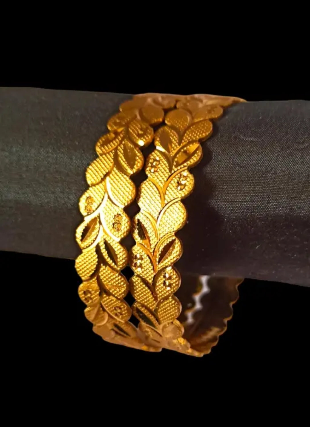 Radiant Elegance: Golden Brass Kada
