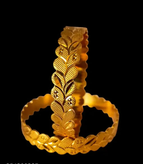 Radiant Elegance: Golden Brass Kada